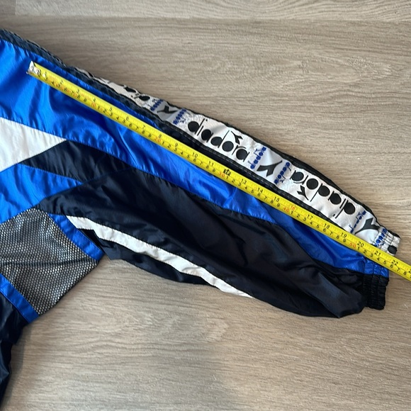 Vintage Matching Diadora Zip Track Jacket Windbreakers - Picture 14 of 14